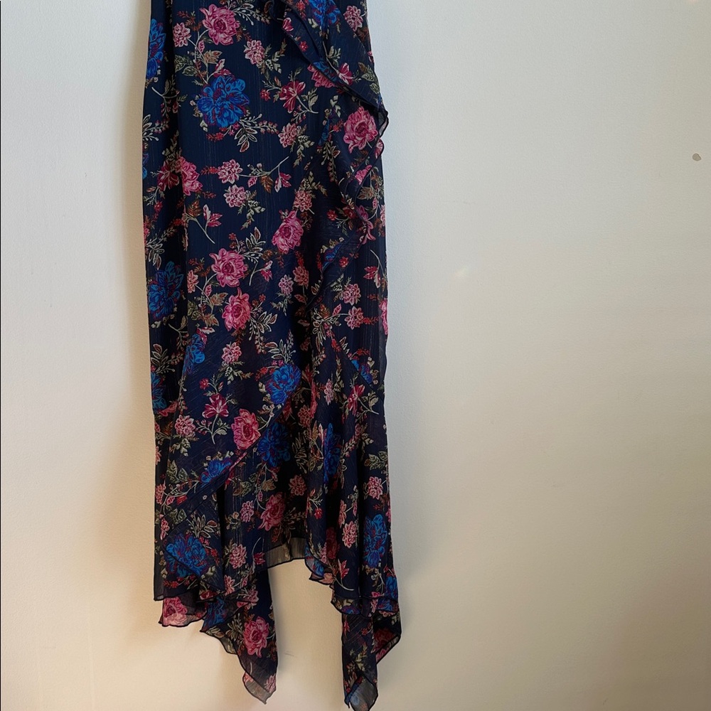 WAYF Issy Ruffle Strap Midi Dress SIZE S - Picture 9 of 15